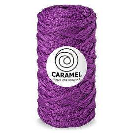 Полиэфирный шнур "Caramel" Пурпурный 200гр. 80%полиэфир, 20%кашмилон толщина нити:5мм, длина75